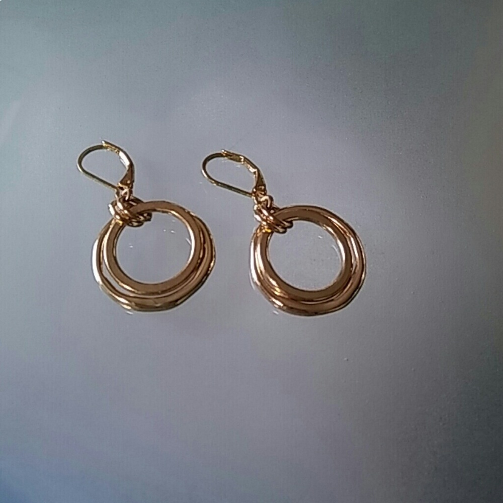 Anne Klein Gold Orbit Earrings